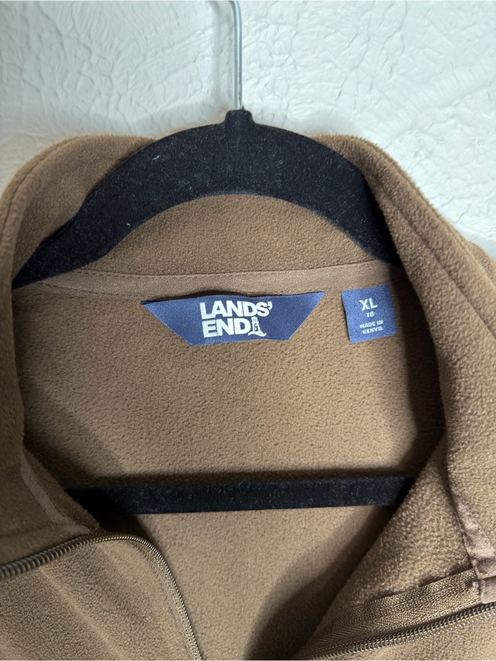 Lands' End Brown Lightweight Full-Zip Jacket - Picture 4 of 4
